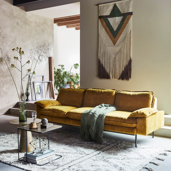 Retro bank 3-zits, ochra (geel) HKliving