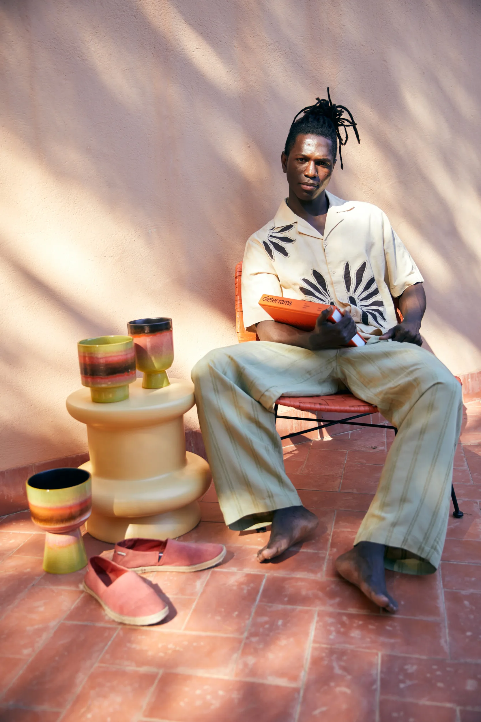 Retro bloempot Ø16,5 cm, Lime green HKliving