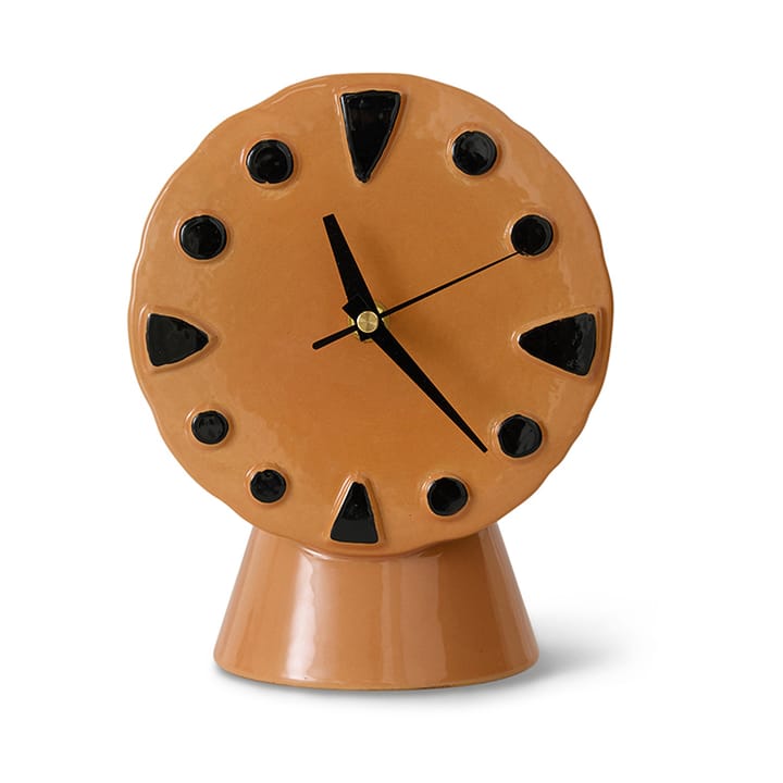 Retro keramische klok 20,8 cm - Peach - HKliving