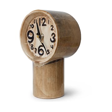 Retro keramische klok 23,5 cm - Cream - HKliving