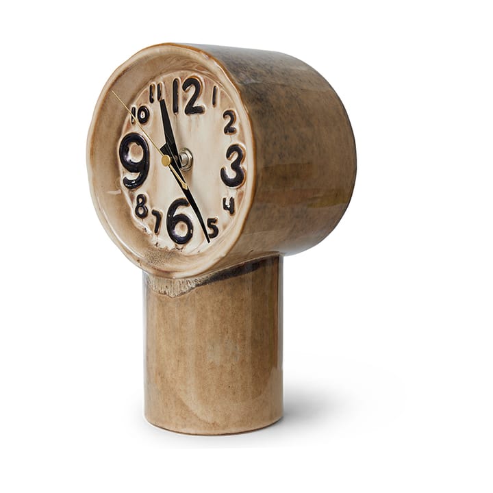 Retro keramische klok 23,5 cm, Cream HKliving