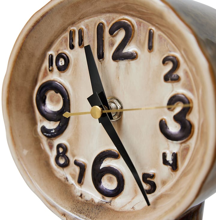 Retro keramische klok 23,5 cm, Cream HKliving