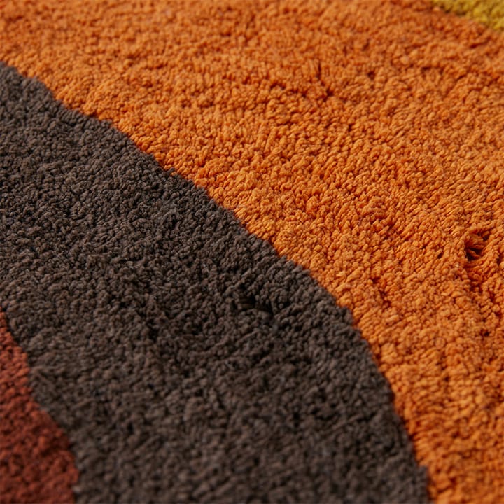 Retro swirl badmat 90x120 cm, Retro multicolours HKliving