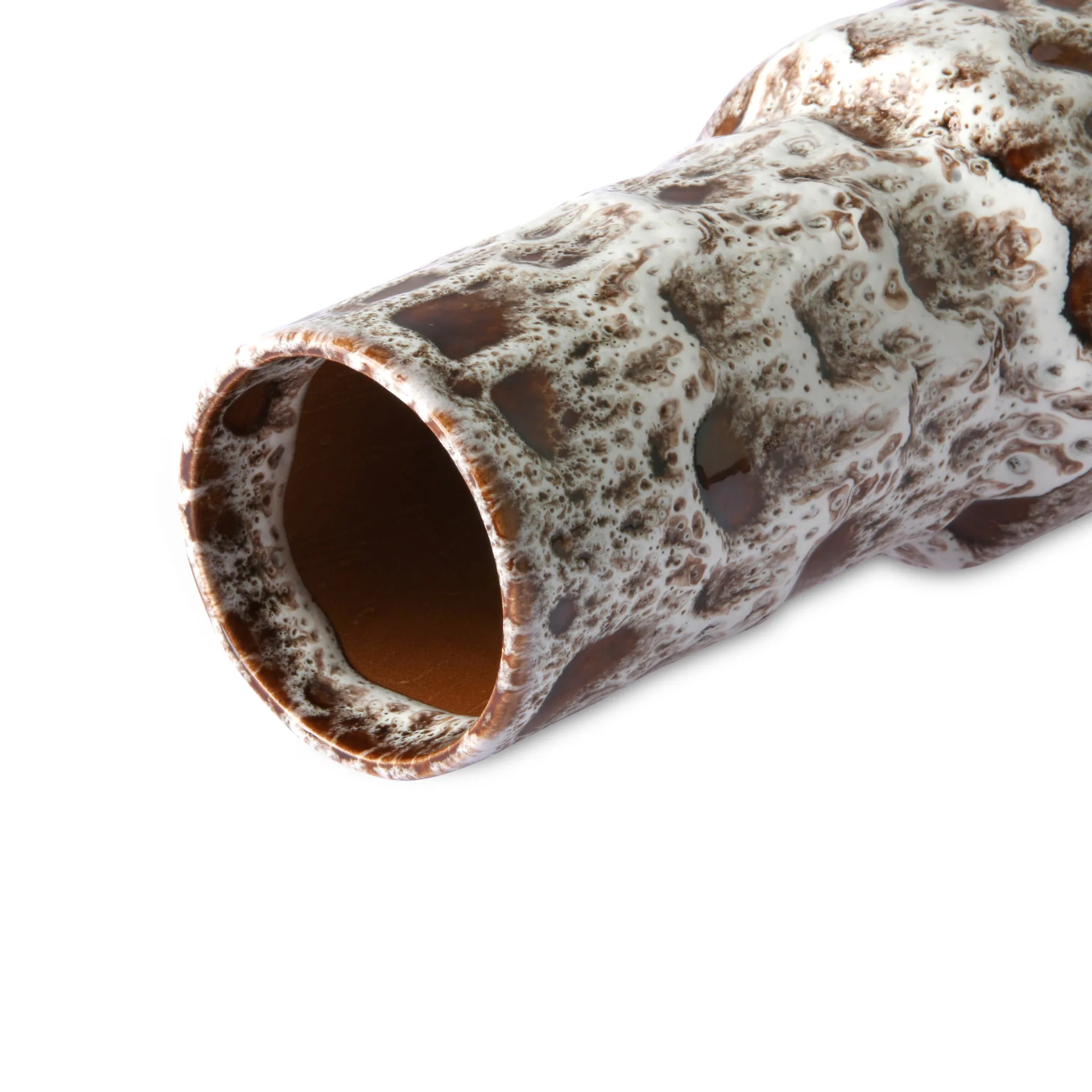 Retro vaas 20,5 cm, Lava white HKliving