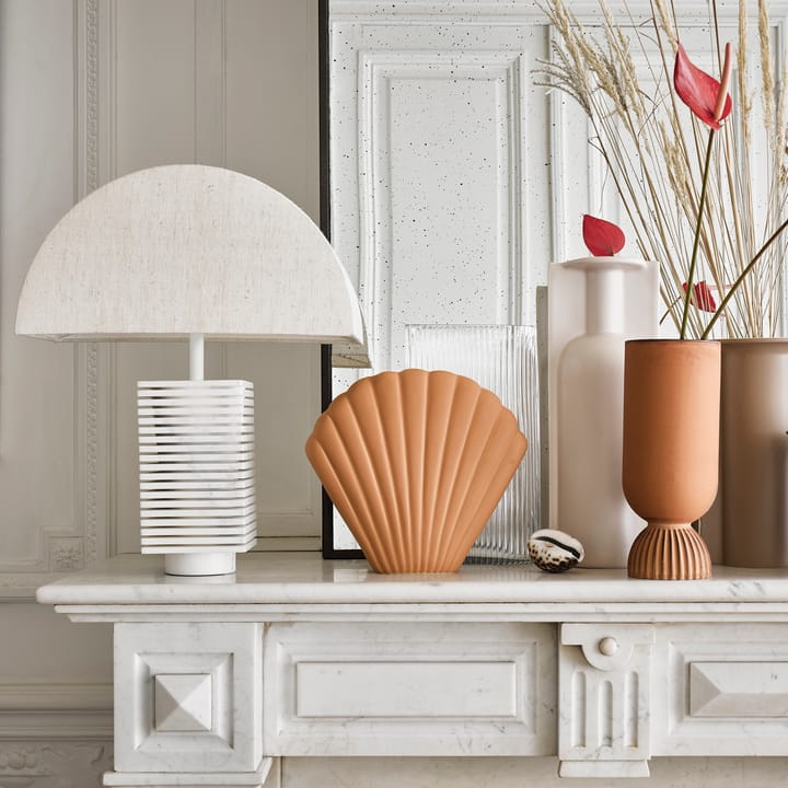 Ribbed lampenvoet, Wit HKliving