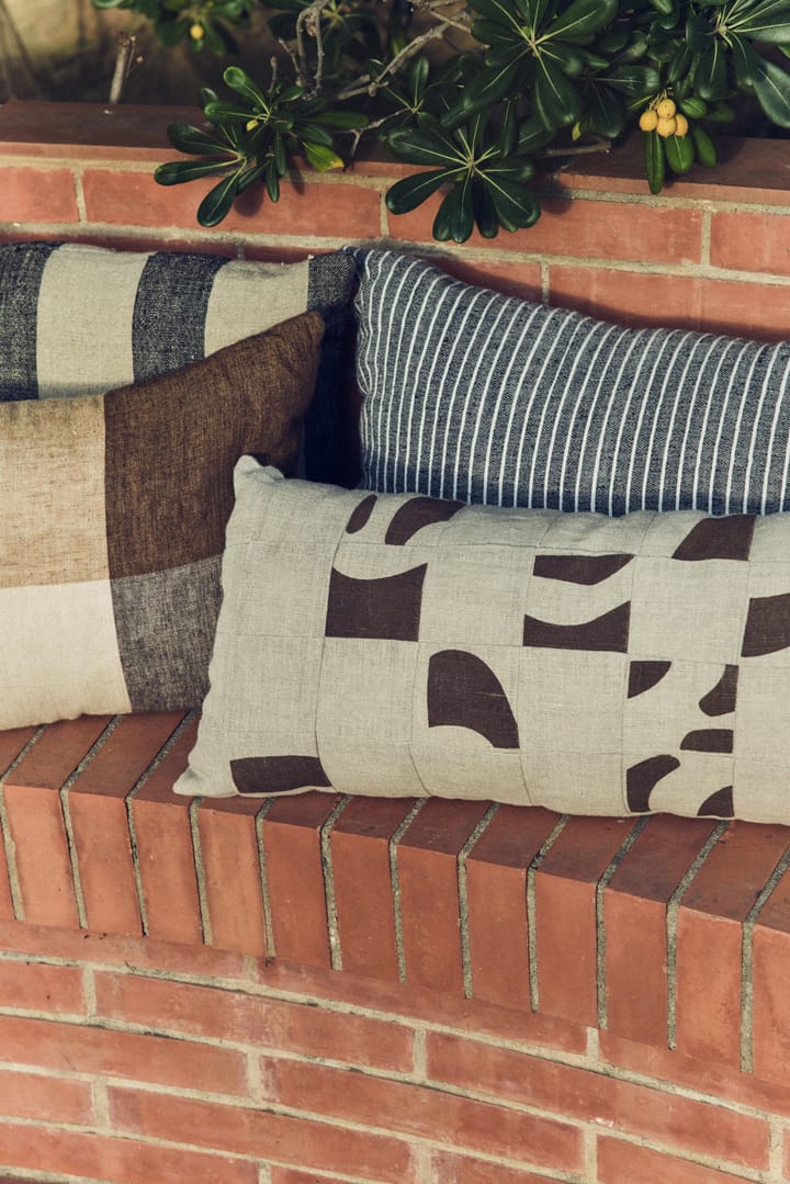 Striped monochrome kussen 40x70 cm, Grey HKliving