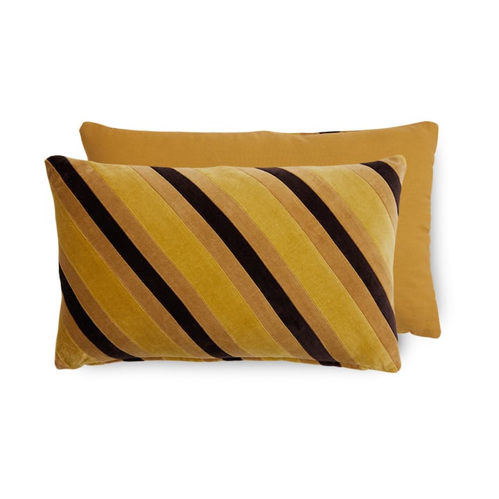 Striped velvet kussen 30x50 cm - Honey - HKliving
