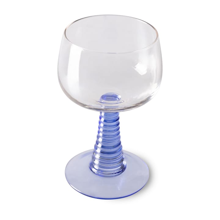 Swirl wijnglas hoog, Blue HKliving