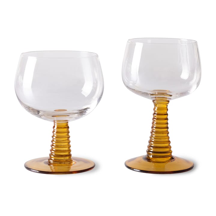 Swirl wijnglas hoog, Ochre HKliving