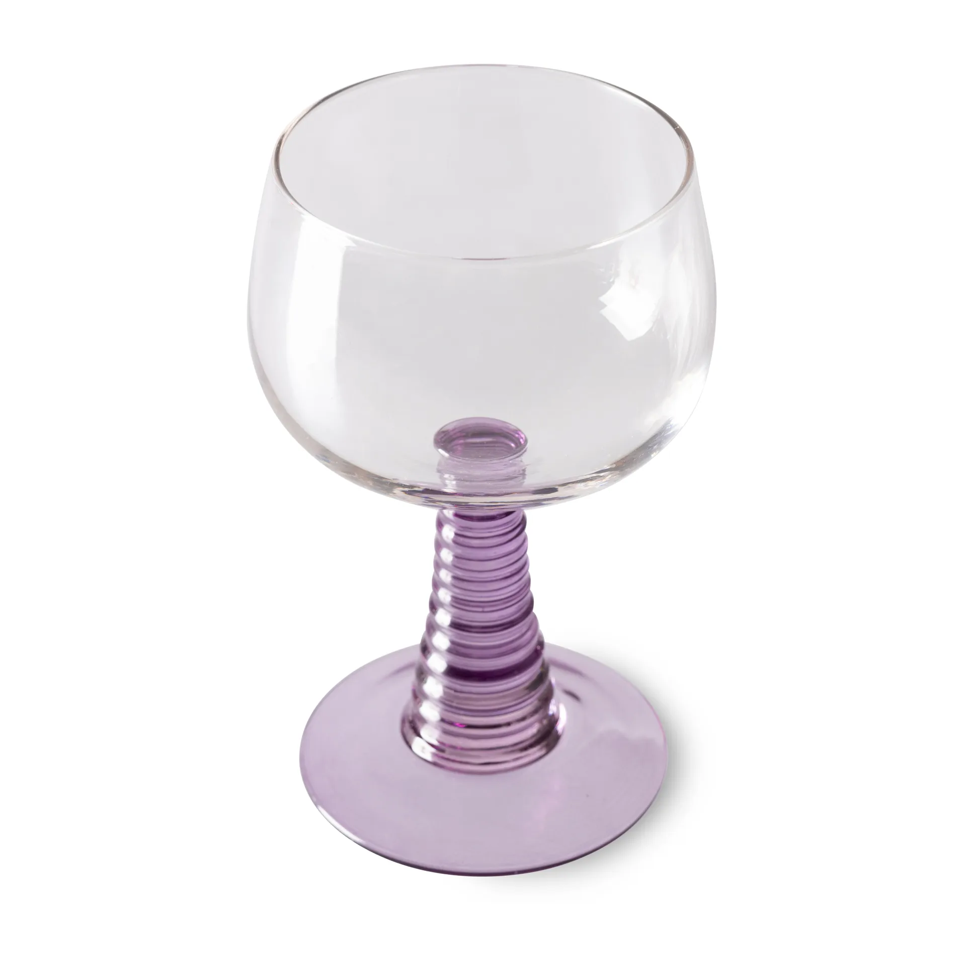 Swirl wijnglas hoog, Purple HKliving