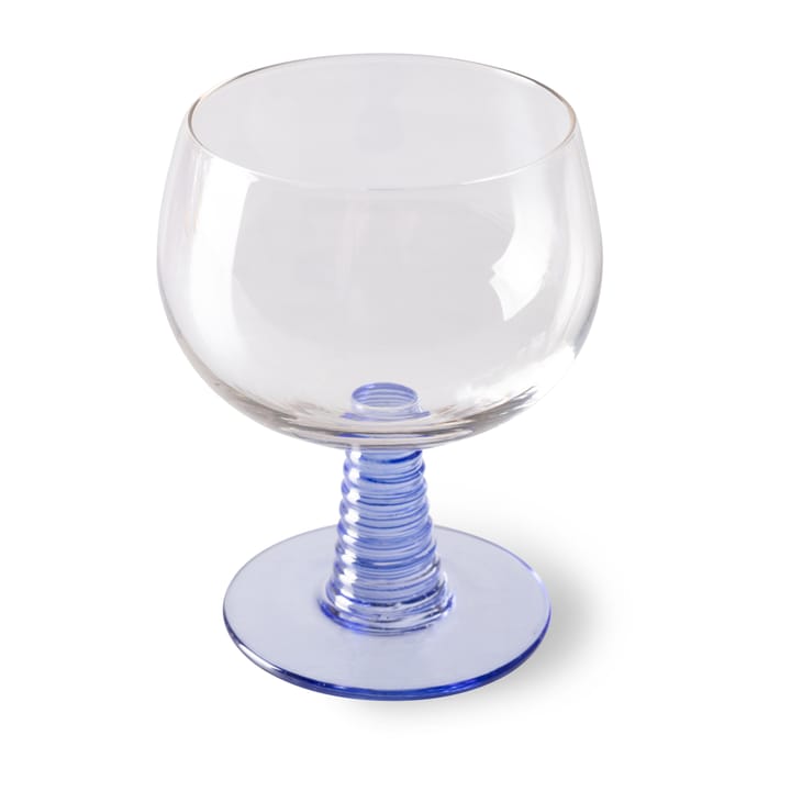 Swirl wijnglas laag - Blue - HKliving