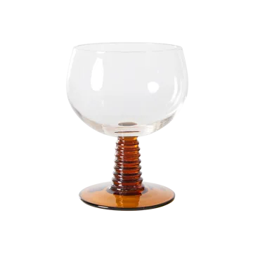 Swirl wijnglas laag - Ochre - HKliving