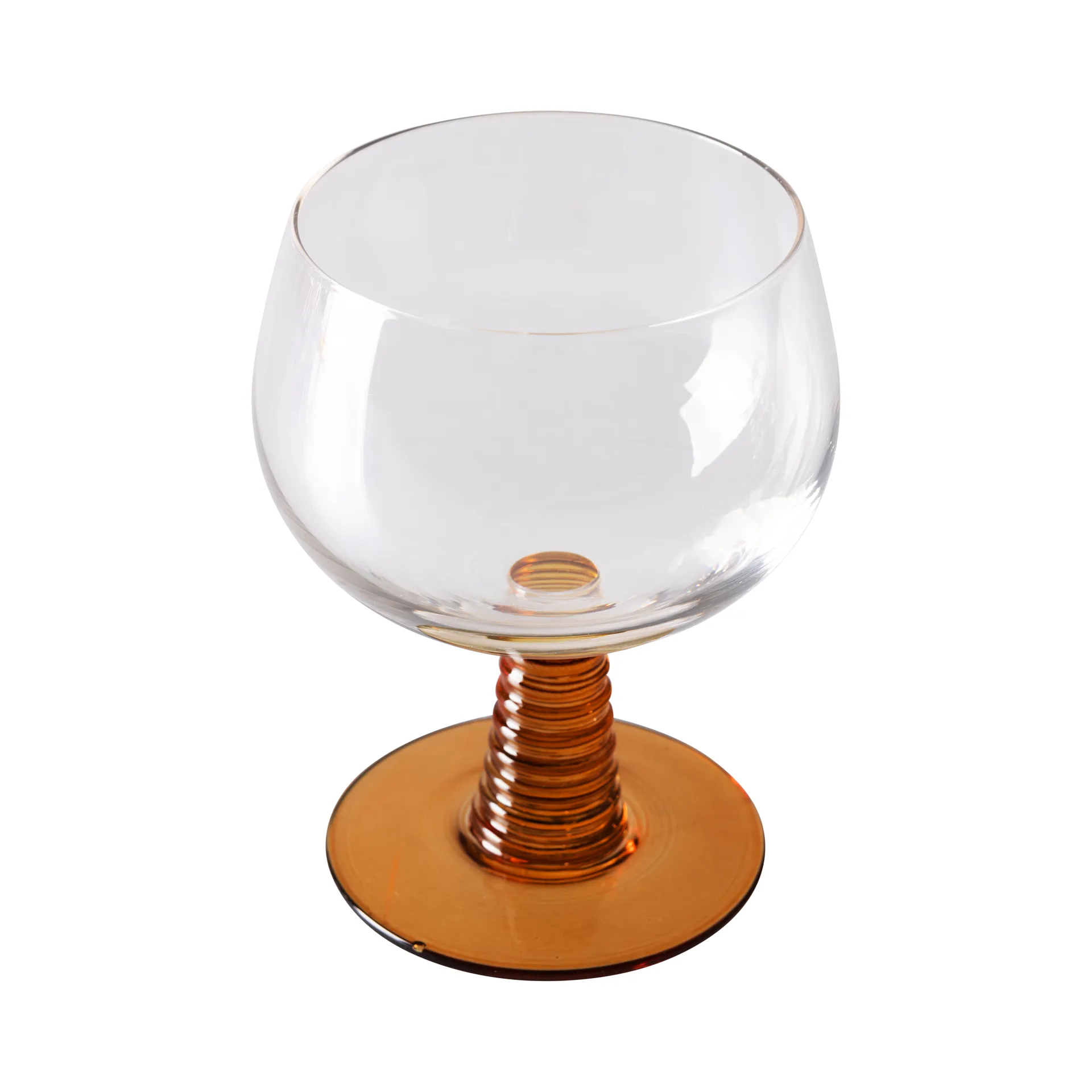 Swirl wijnglas laag, Ochre HKliving