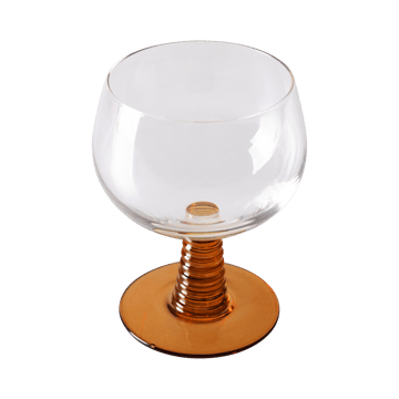 Swirl wijnglas laag - Ochre - HKliving