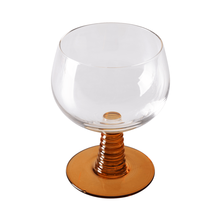 Swirl wijnglas laag, Ochre HKliving