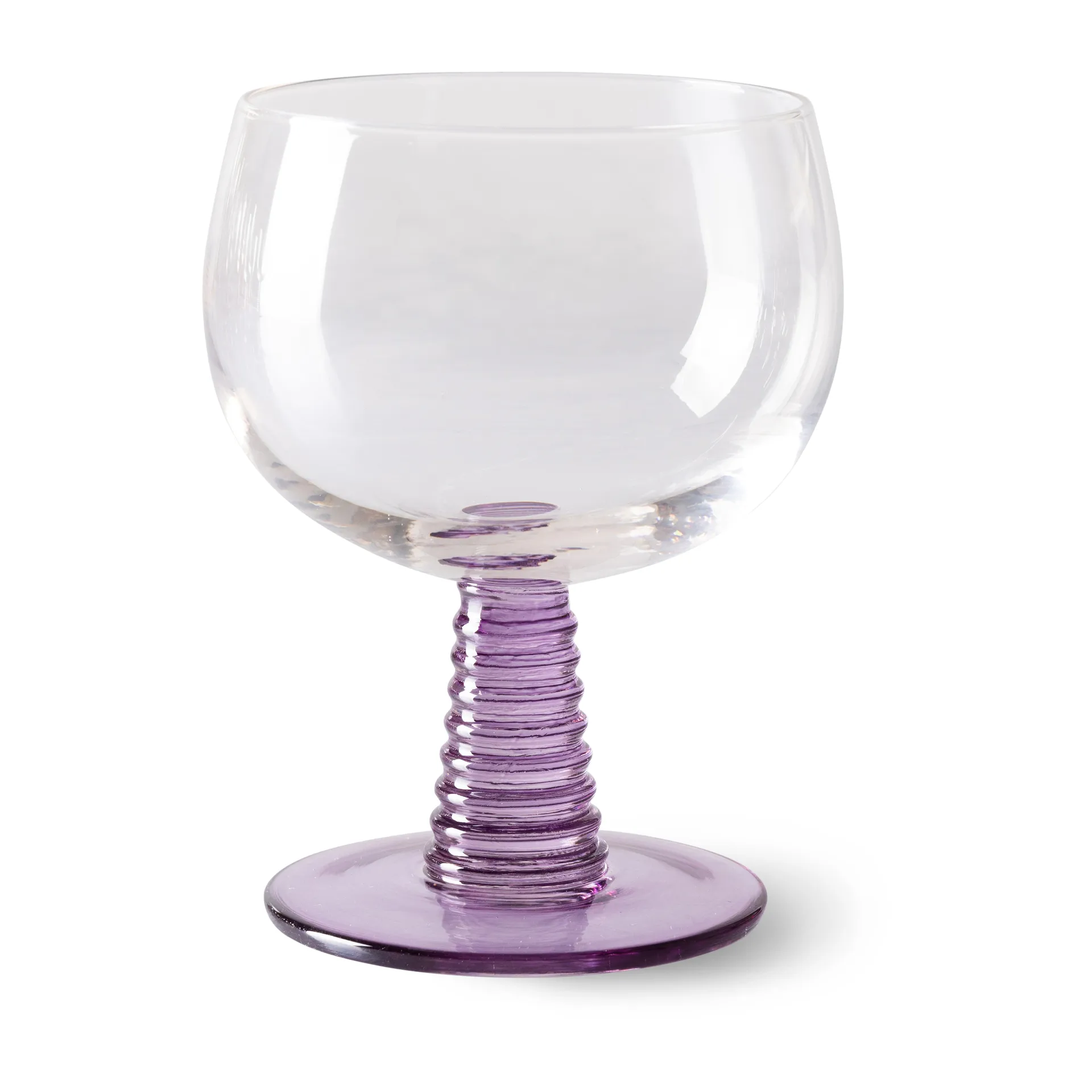 Swirl wijnglas laag, Purple HKliving
