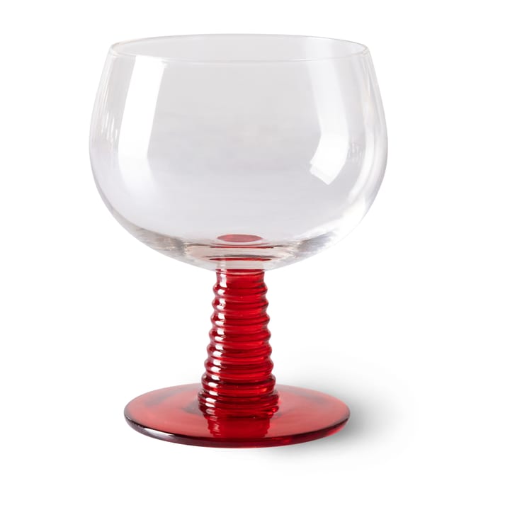 Swirl wijnglas laag - Red - HKliving