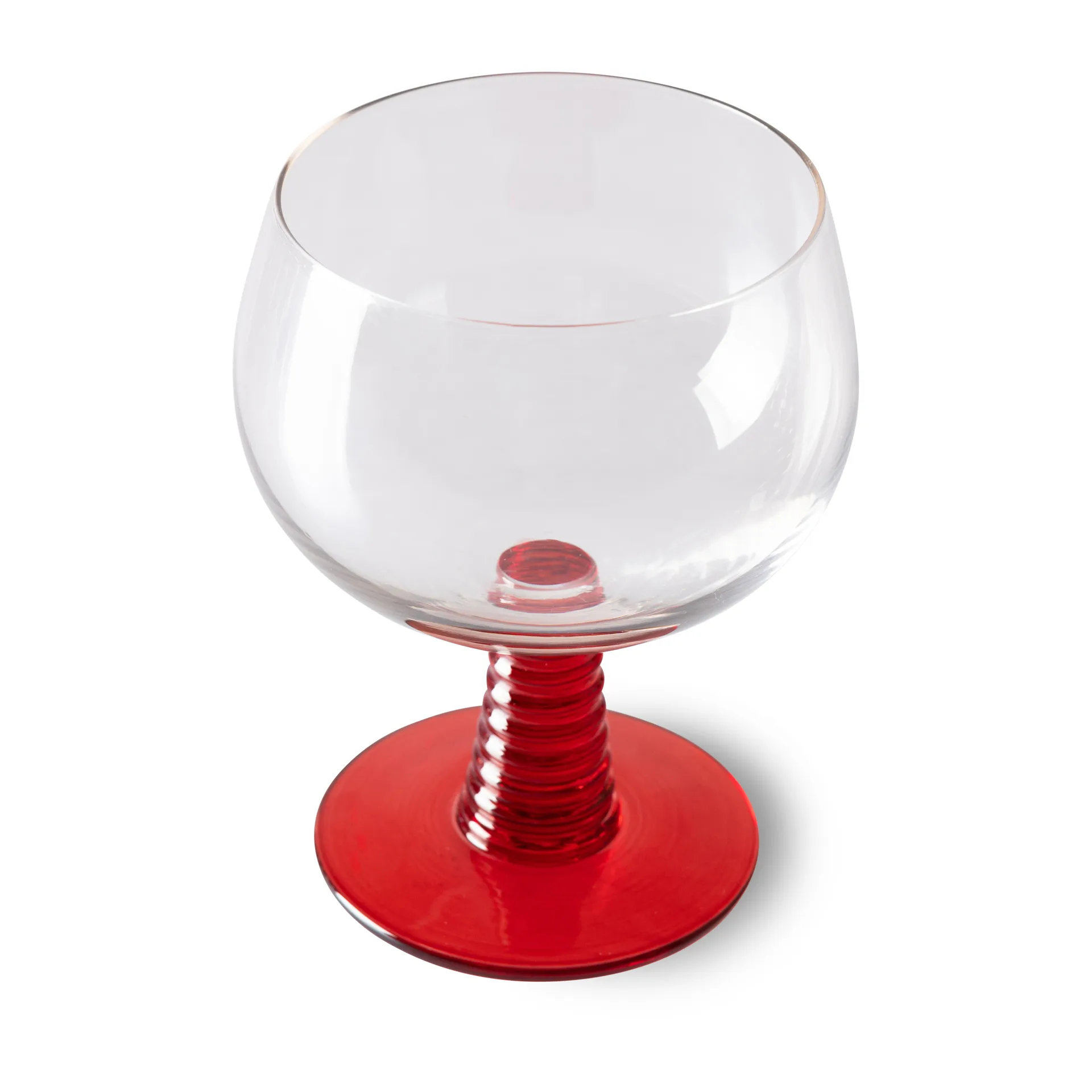 Swirl wijnglas laag, Red HKliving