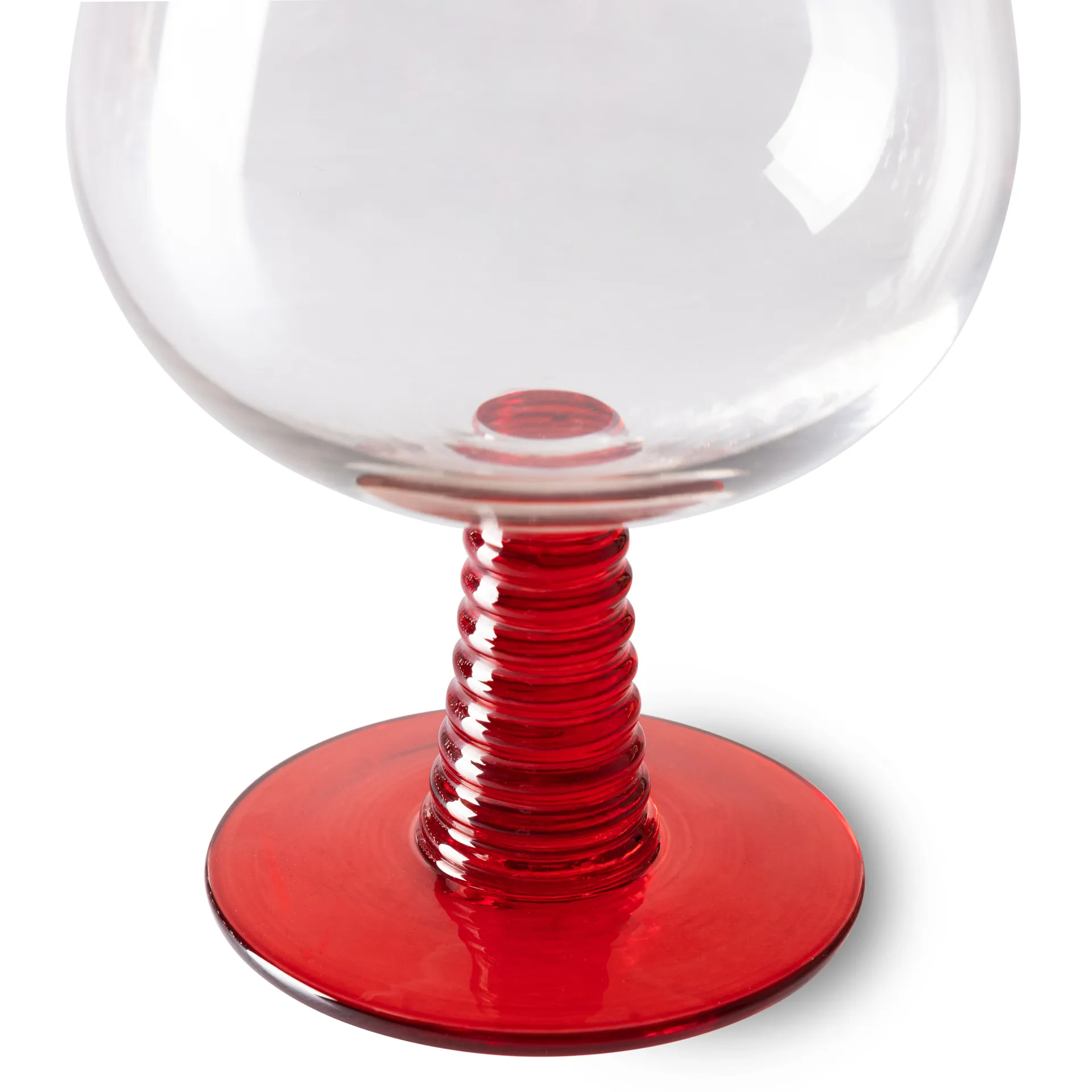 Swirl wijnglas laag, Red HKliving