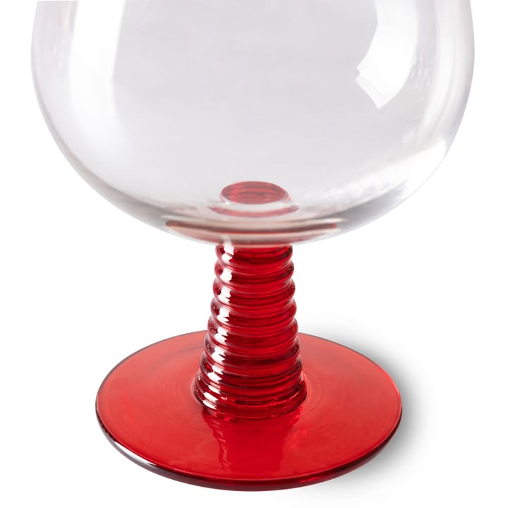 Swirl wijnglas laag - Red - HKliving