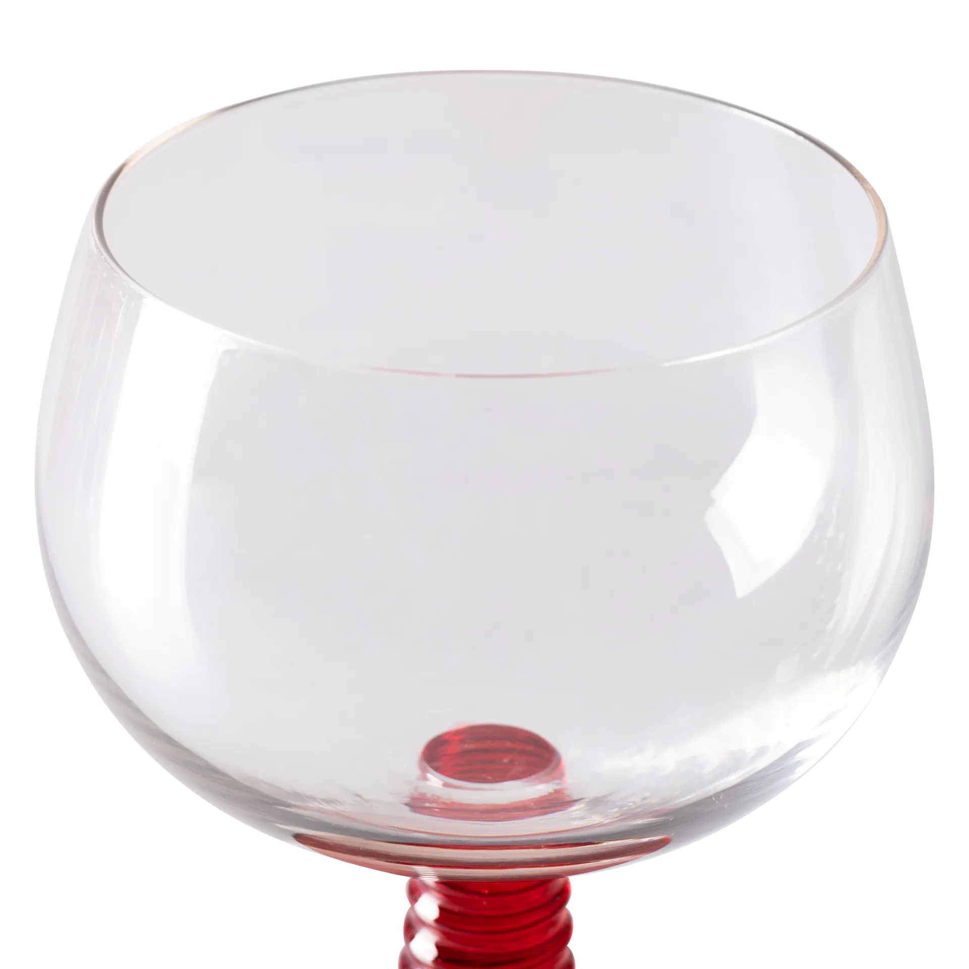 Swirl wijnglas laag, Red HKliving