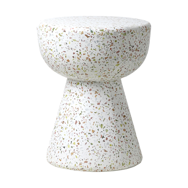 HKliving Terrazzo bijzettafel o35 cm Terrazzo multicolour