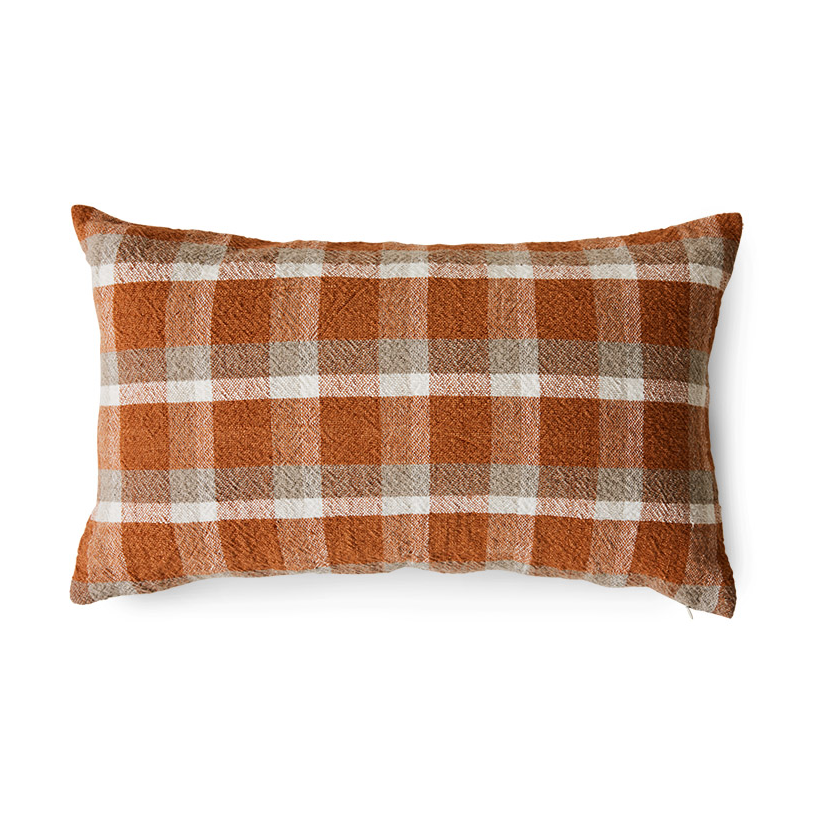 HKliving Woven kussen 35x60 cm Country | Scandinavisch Interieur | Kussens | Bruin