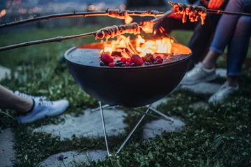 BOWL 57 vuurschaal - Zwart-zilver, steronderstel - Höfats