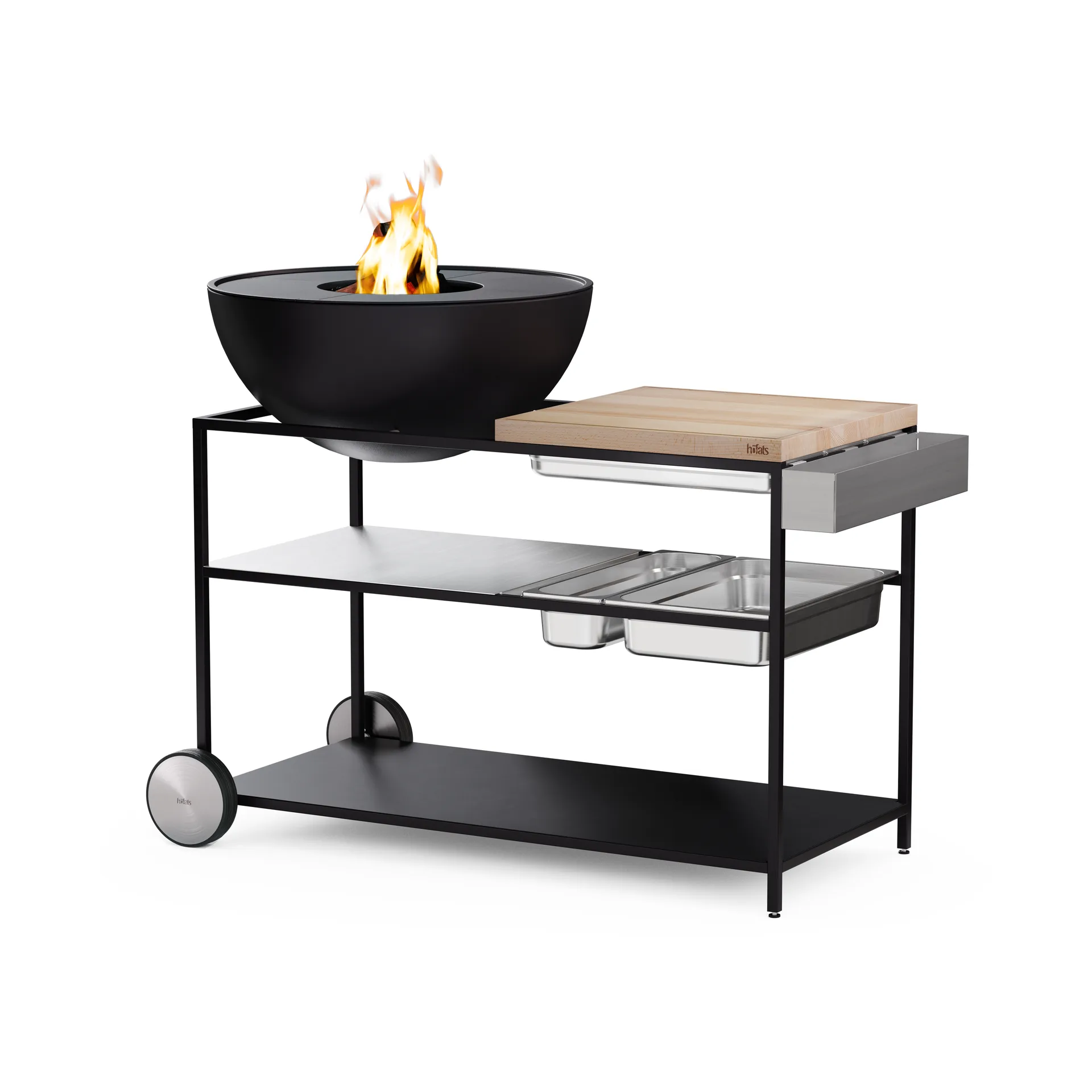 FIRE KITCHEN gereedschapshouder, Roestvrij staal Höfats