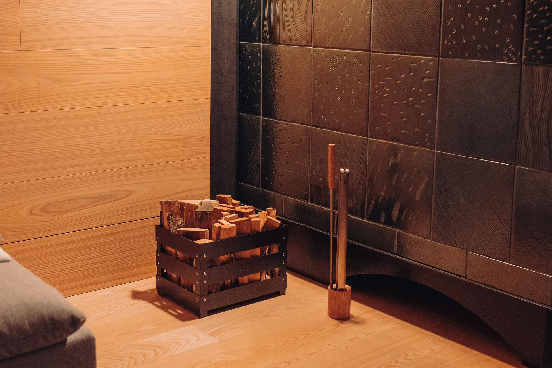 Höfats set haardgereedschap, Roestvrij staal-essenhout, 3-delig Höfats