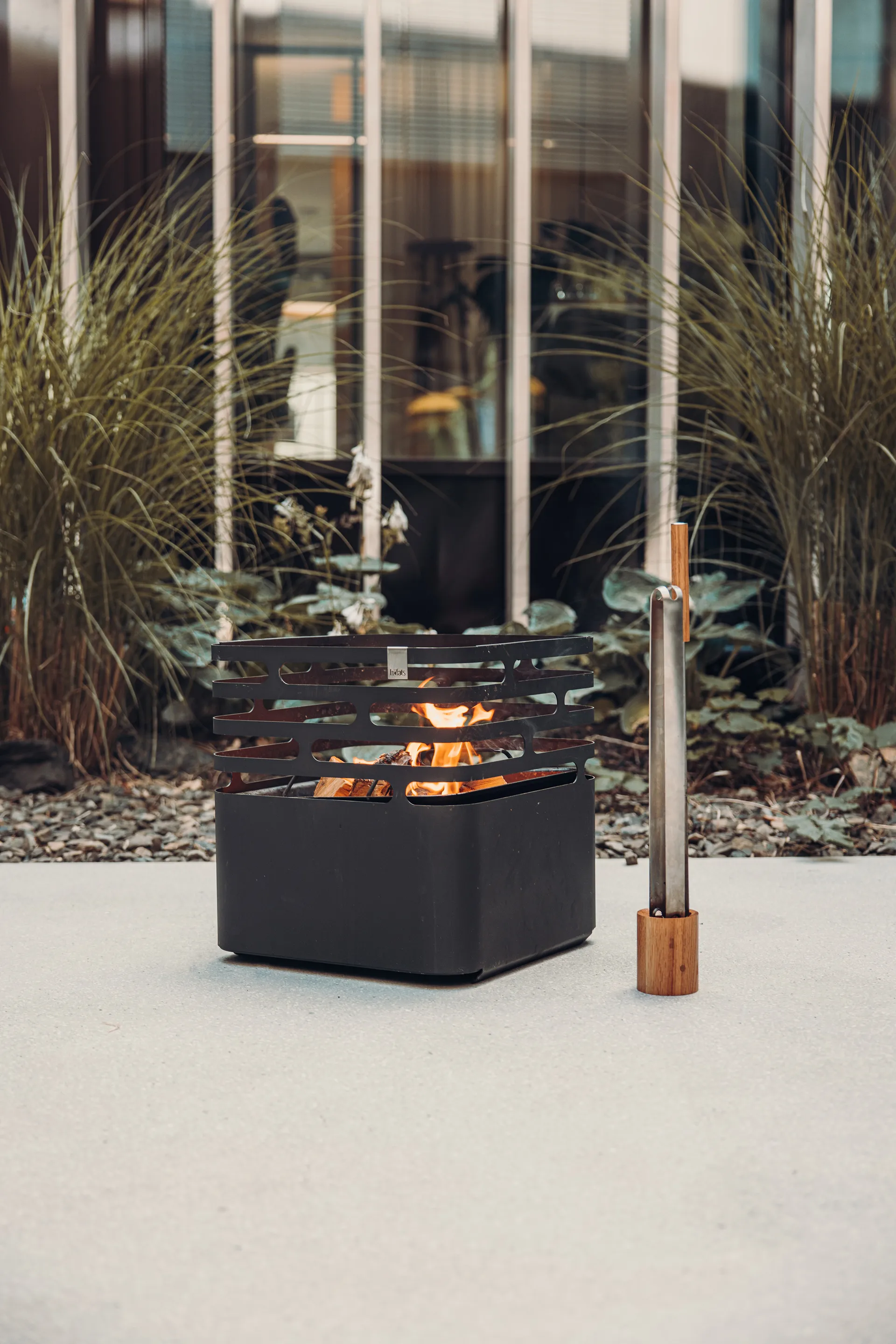 Höfats set haardgereedschap, Roestvrij staal-essenhout, 3-delig Höfats