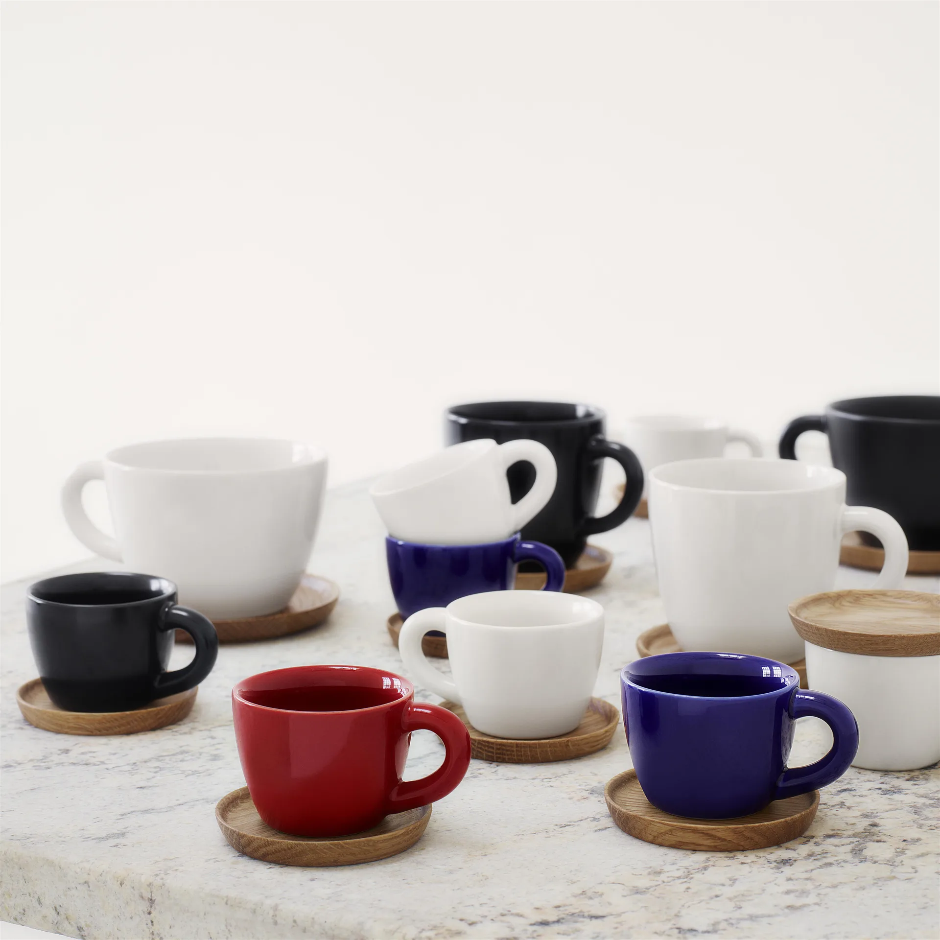 Höganäs espresso beker, glanzend wit Höganäs Keramik