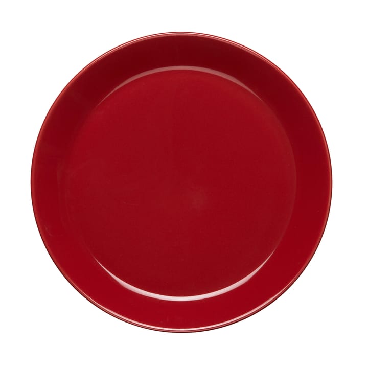 Höganäs klein bord 20 cm - glanzend rood - Höganäs Keramik