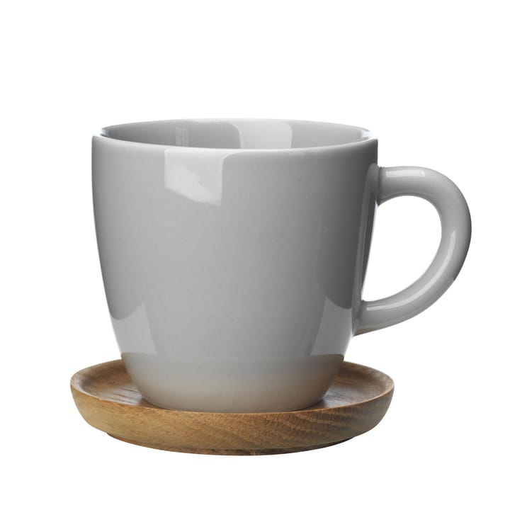 Höganäs koffiebeker - glanzend kiezelgrijs - Höganäs Keramik