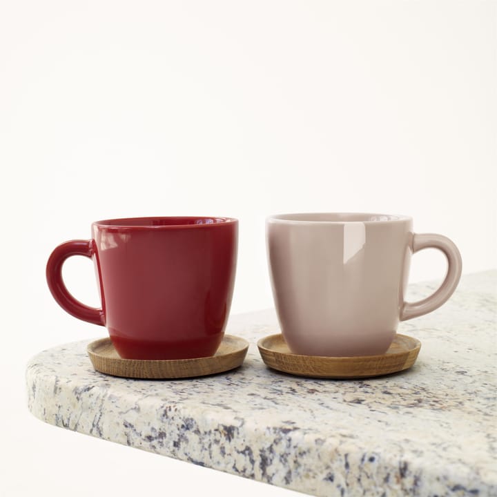 Höganäs koffiebeker, glanzend rood Höganäs Keramik