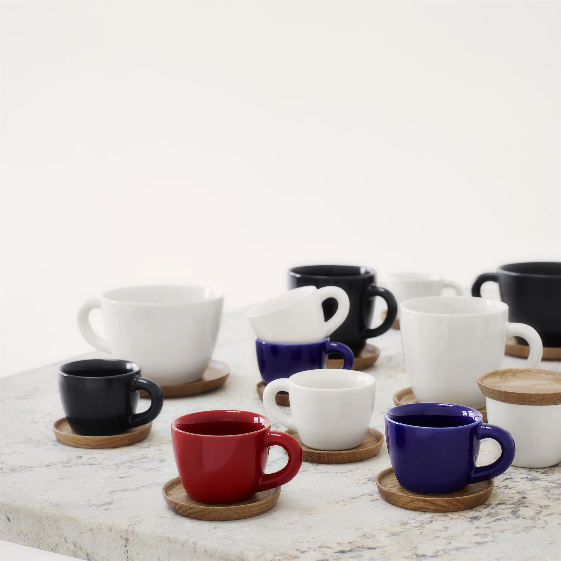 Höganäs koffiebeker, grafietgrijs mat Höganäs Keramik