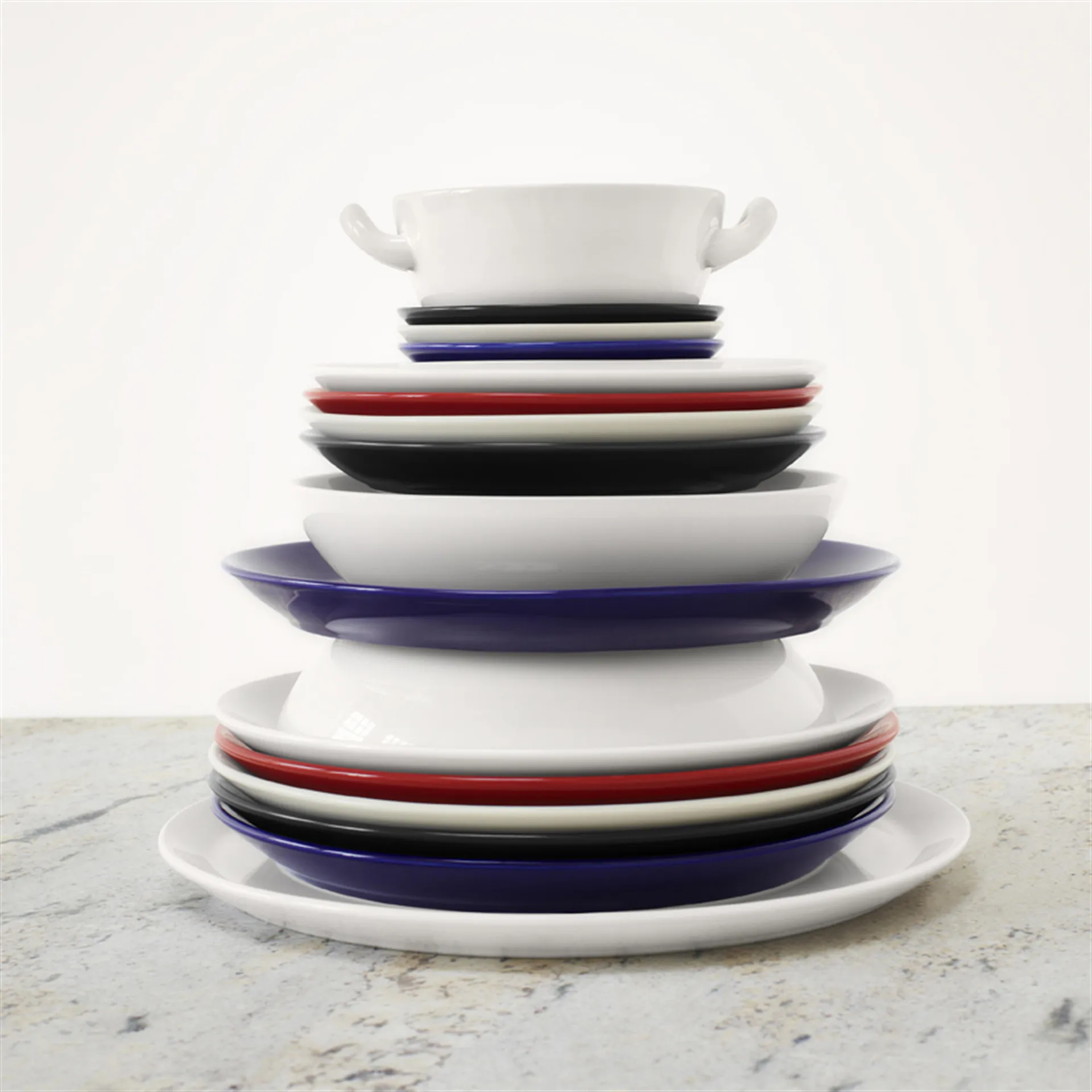 Höganäs schaal 0,5 l, glanzend rood Höganäs Keramik