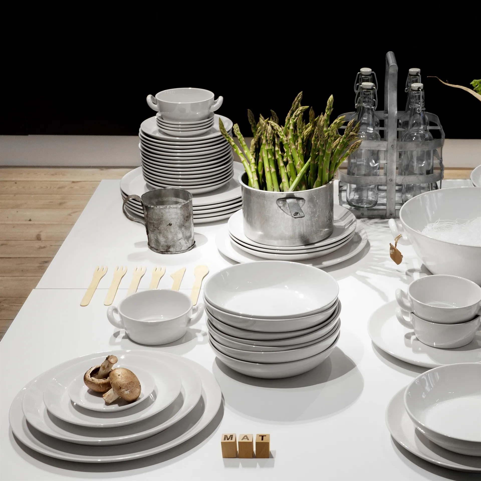 Höganäs schaal 0,5 l, glanzend wit Höganäs Keramik