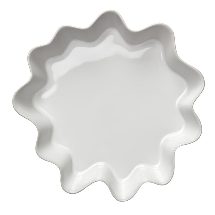 Höganäs taartvorm - wit glanzend - Höganäs Keramik