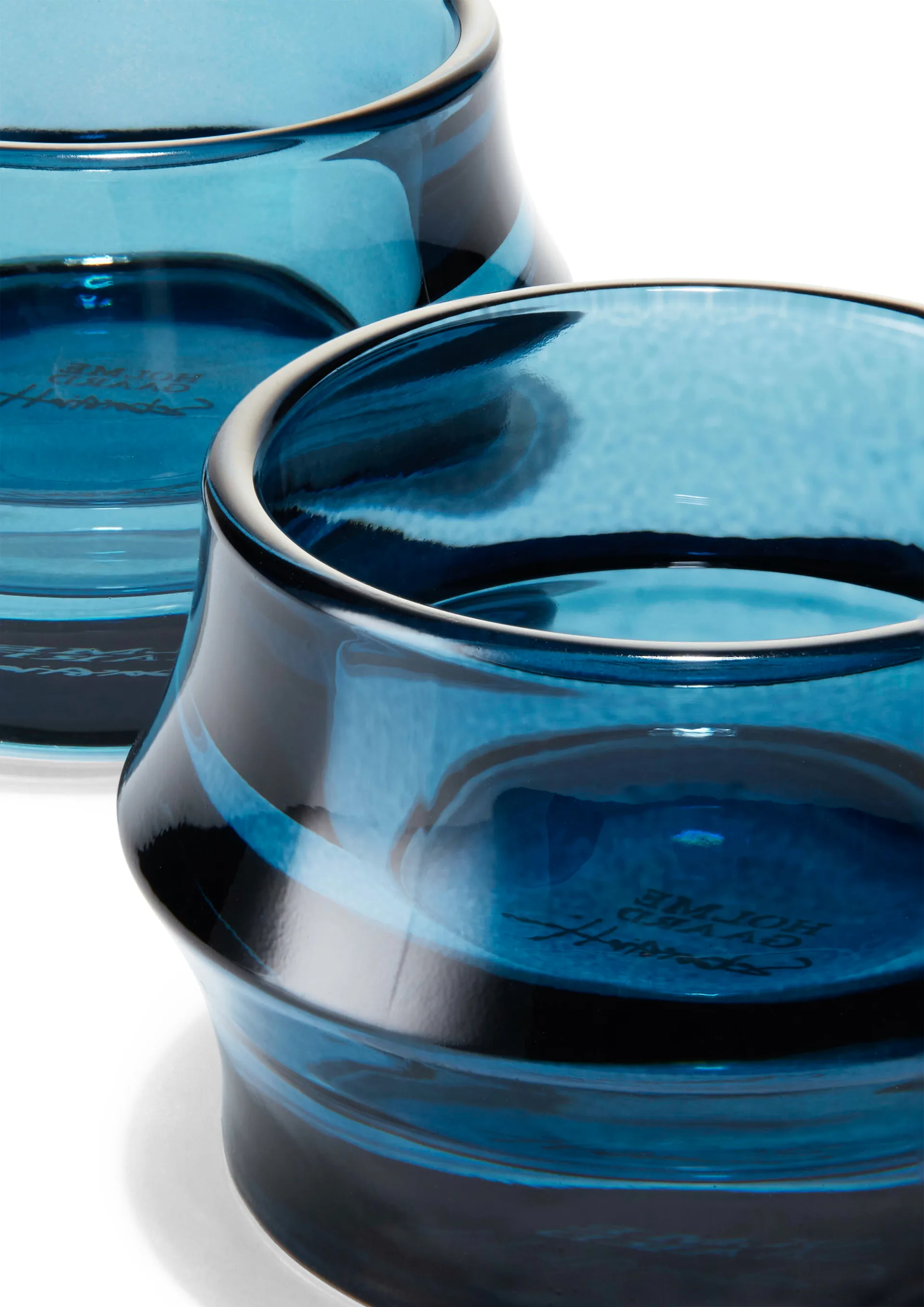 Arc waxinelichthouder 5 cm 2-pack, Donkerblå Holmegaard