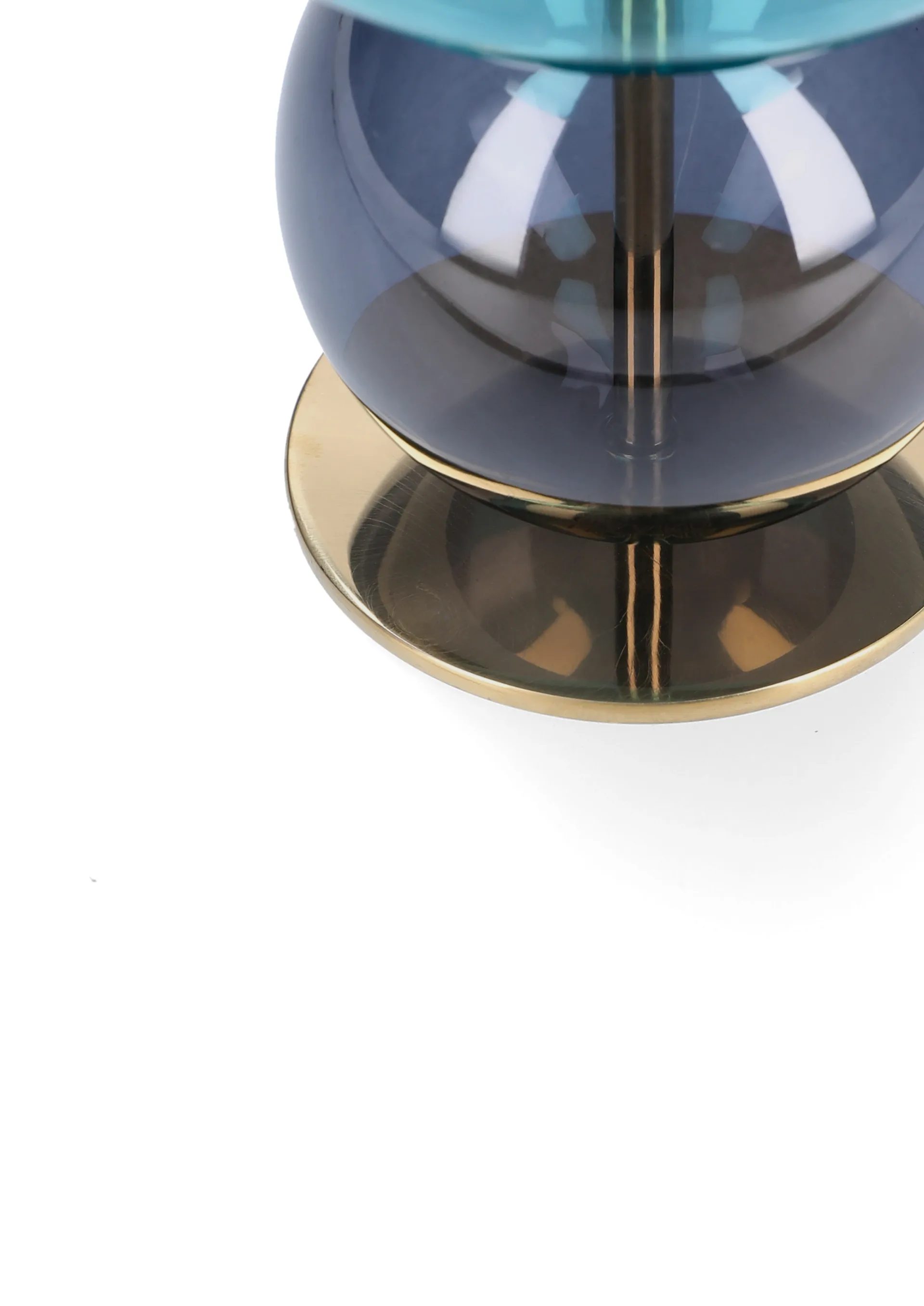 Bubble kandelaar 14 cm, Blauw-smoke Holmegaard