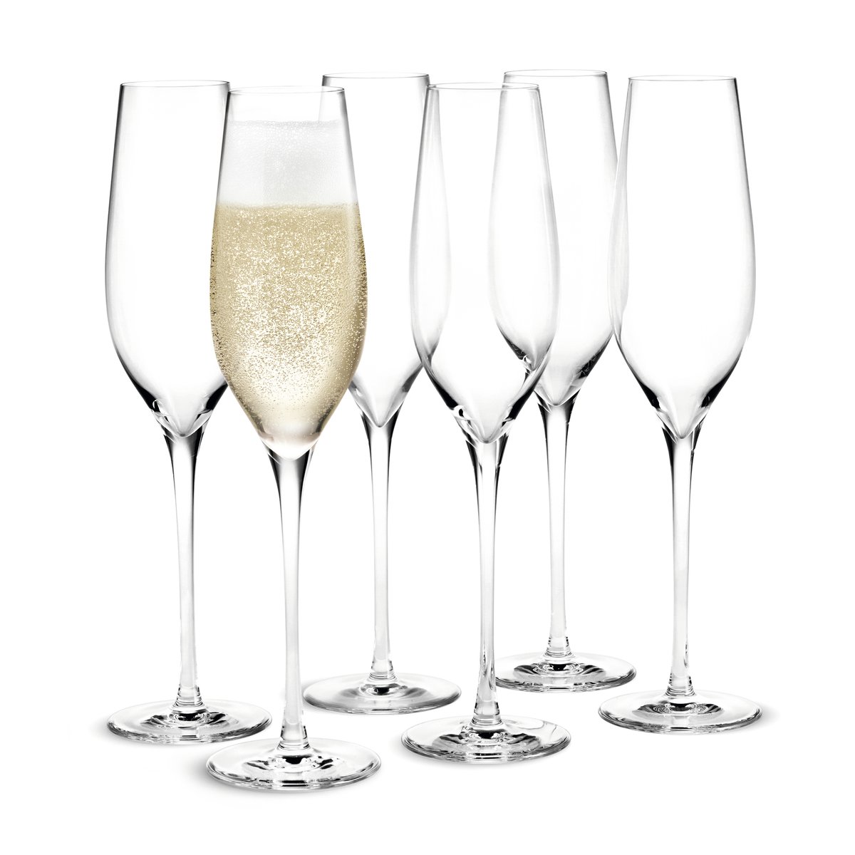 Holmegaard Cabernet champagneglas 29 cl 6-pack Transparant