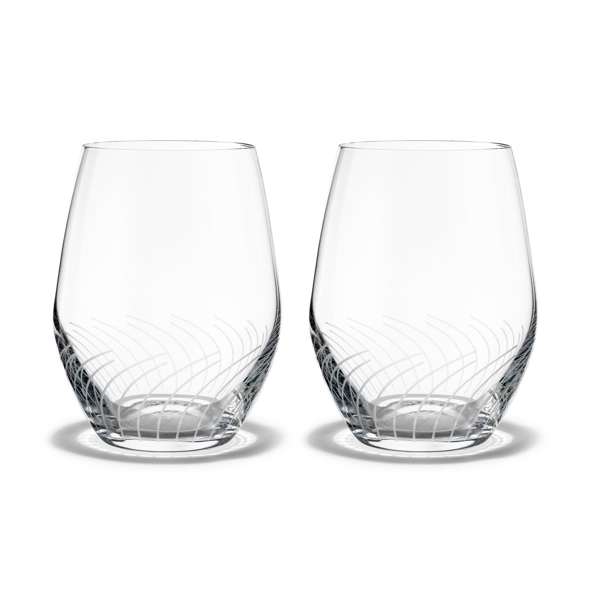 Holmegaard Cabernet Lines waterglazen 25 cl 2-pack Transparant
