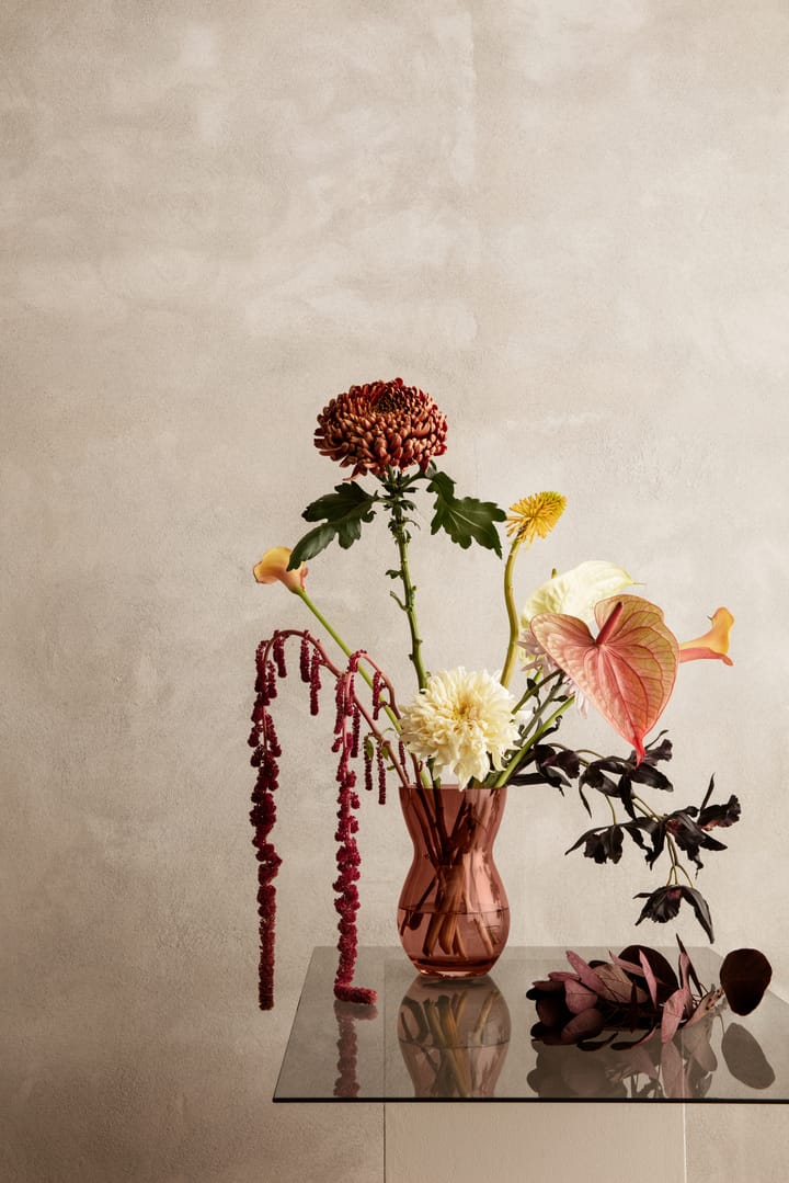 Calabas vaas 21 cm, Burgundy Holmegaard