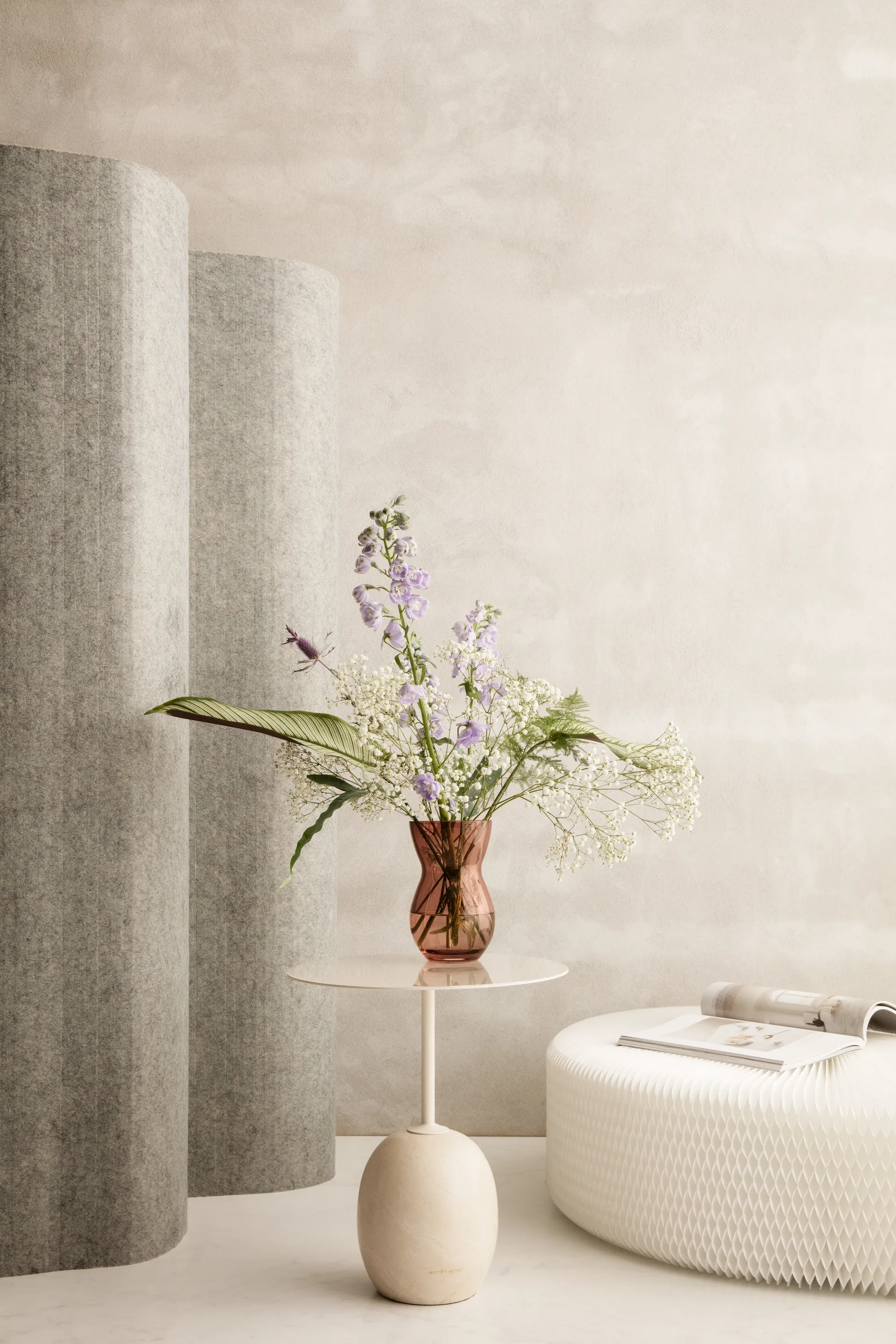 Calabas vaas 21 cm, Burgundy Holmegaard