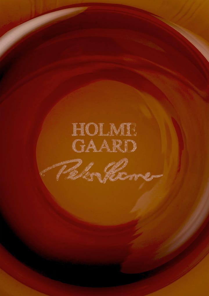 Calabas vaas 21 cm - Duo burgundy-amber - Holmegaard