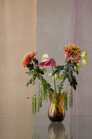 Calabas vaas 21 cm - Duo burgundy-amber - Holmegaard