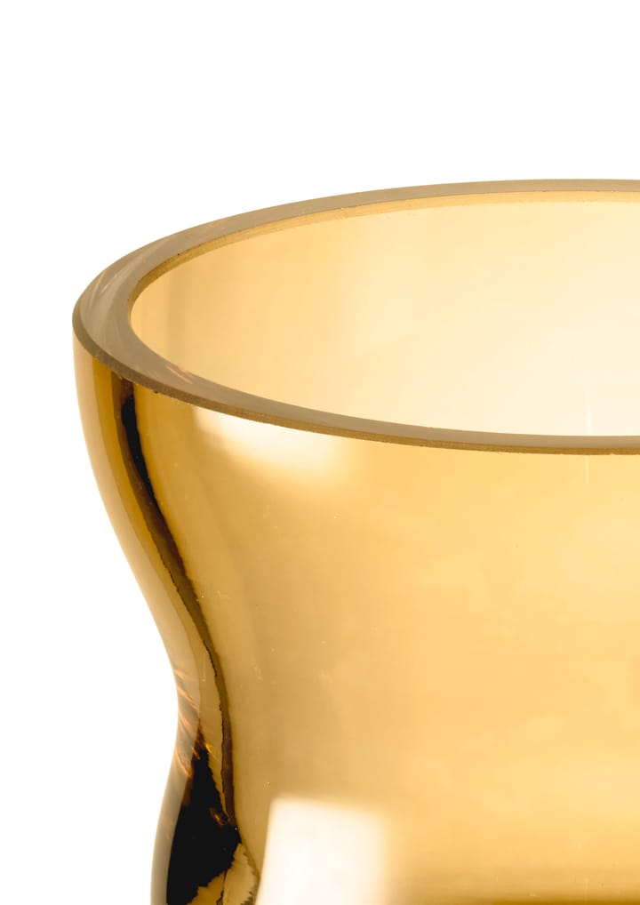 Calabas waxinelichthouder 7,5 cm, Amber Holmegaard