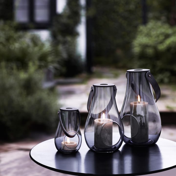 Design With Light kaarsenhouder smoke, 29 cm. Holmegaard