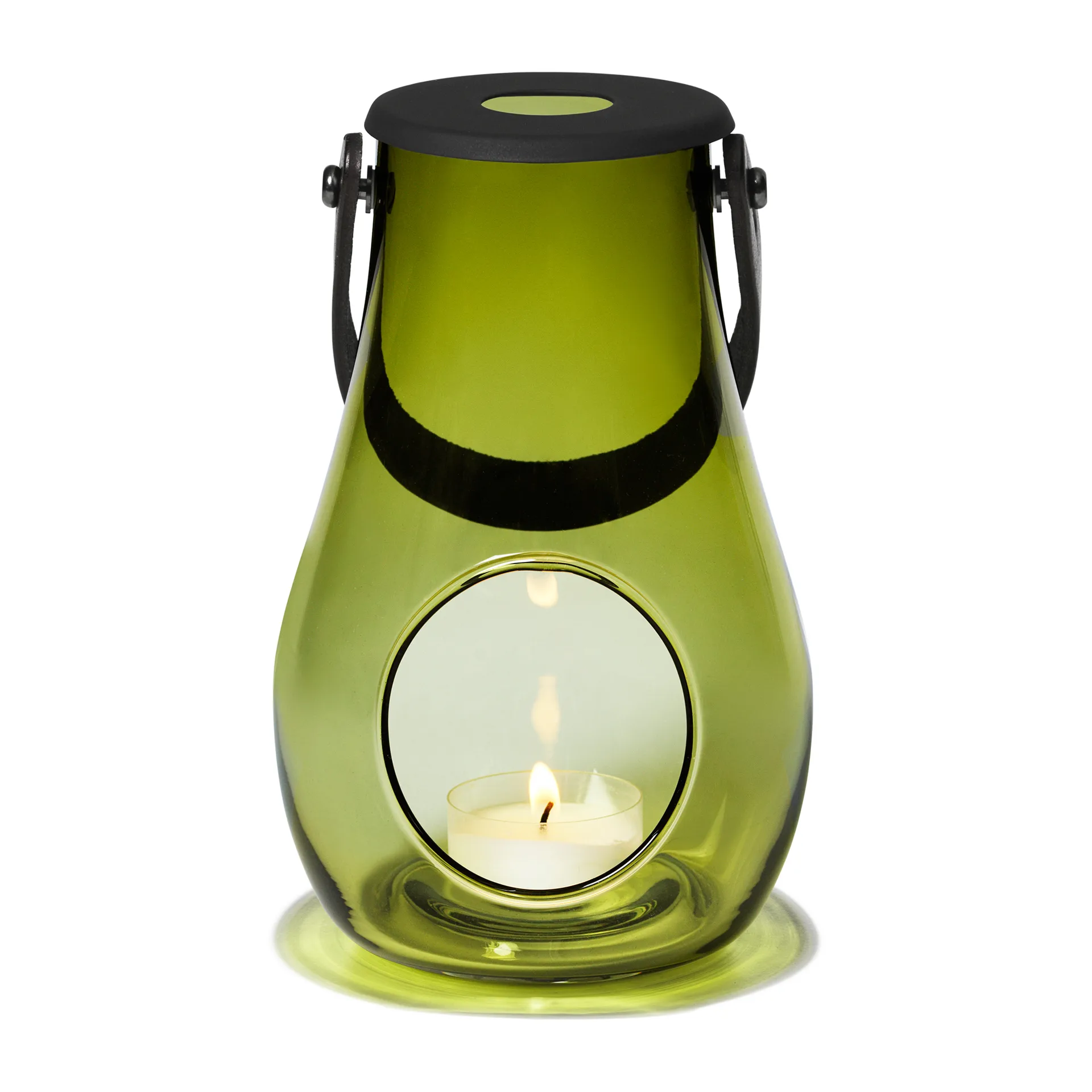 Design With Light waxinelichtjeshouder olijfgroen, 16,5 cm Holmegaard